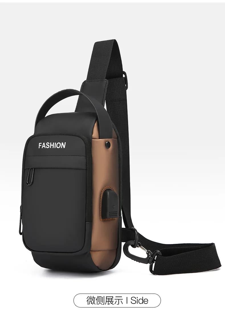 Funkcjonalna torba męska na pierś ⚡🧳