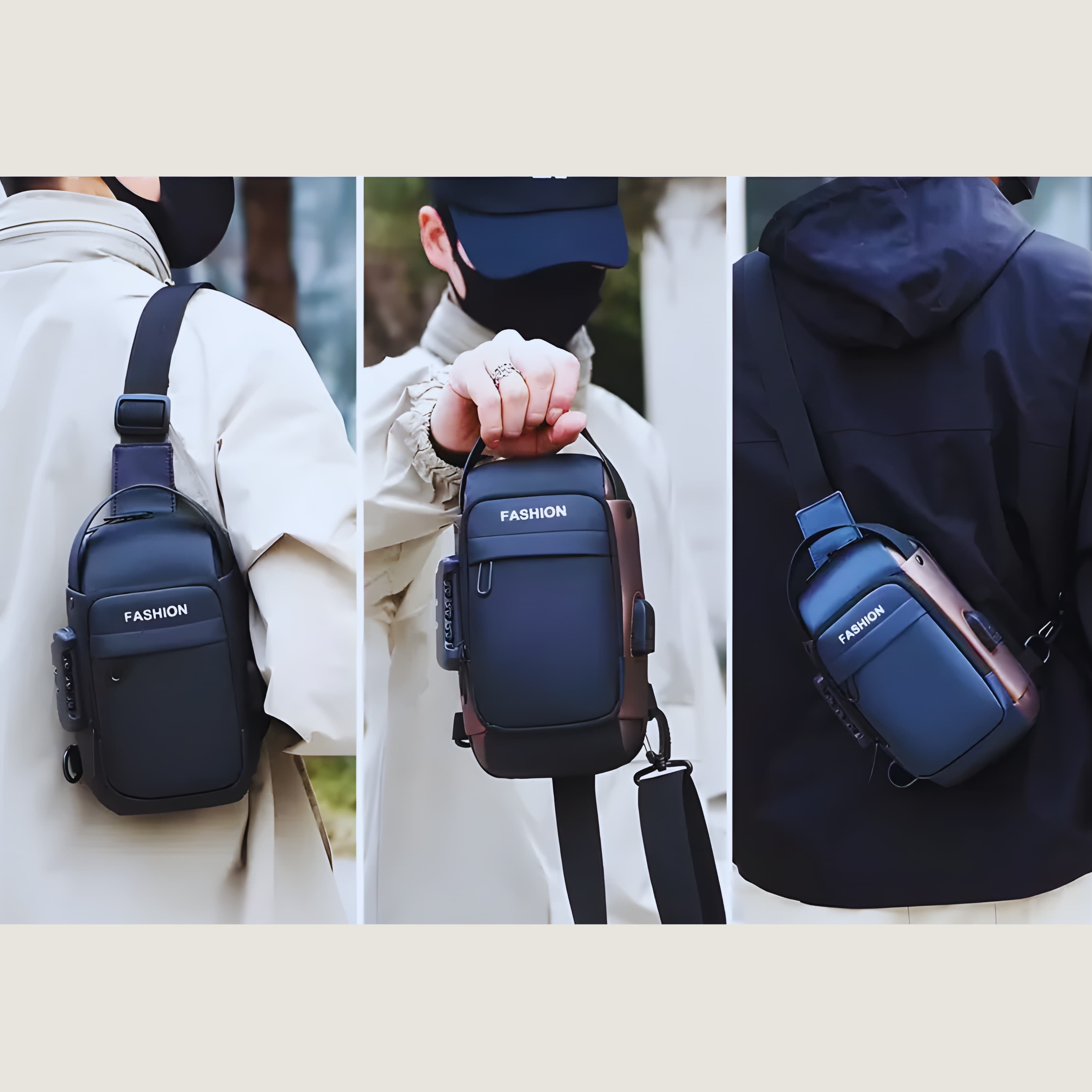 Funkcjonalna torba męska na pierś ⚡🧳