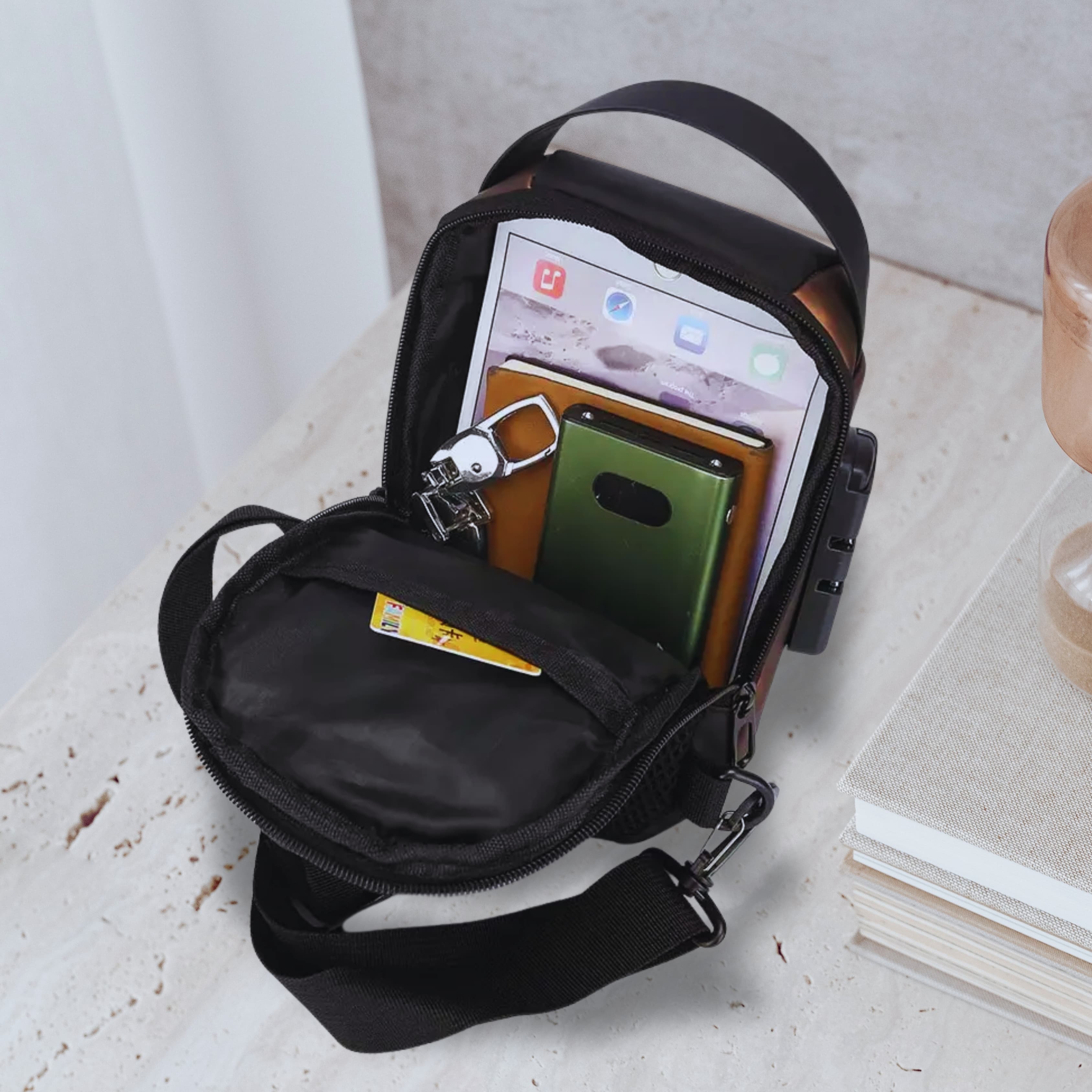 Funkcjonalna torba męska na pierś ⚡🧳